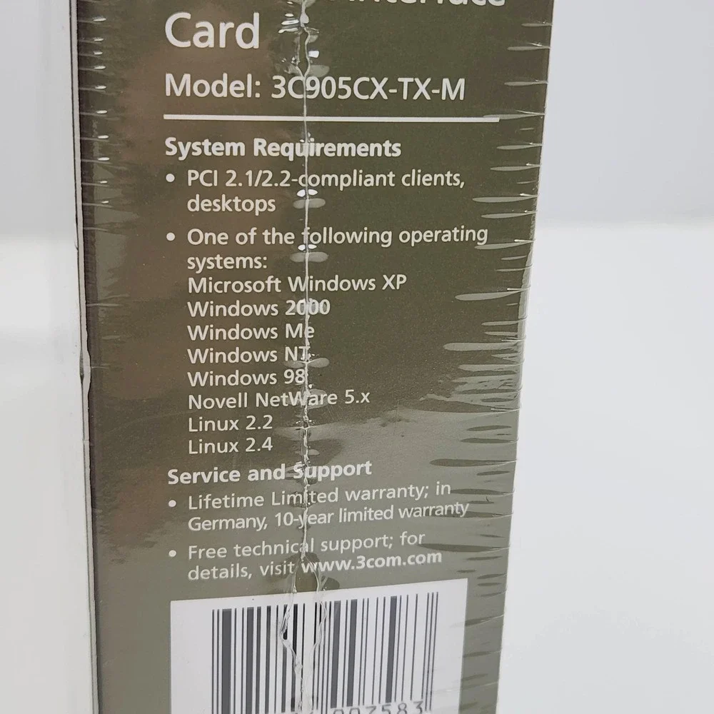 3Com 3C905CX-TX-M 10/100 Managed PCI Ethernet Network Adapter Card New Desktop - Picture 7 of 16